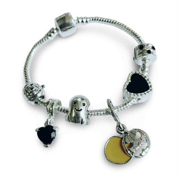 Children's Halloween Magic Silver Plated Charm Bracelet