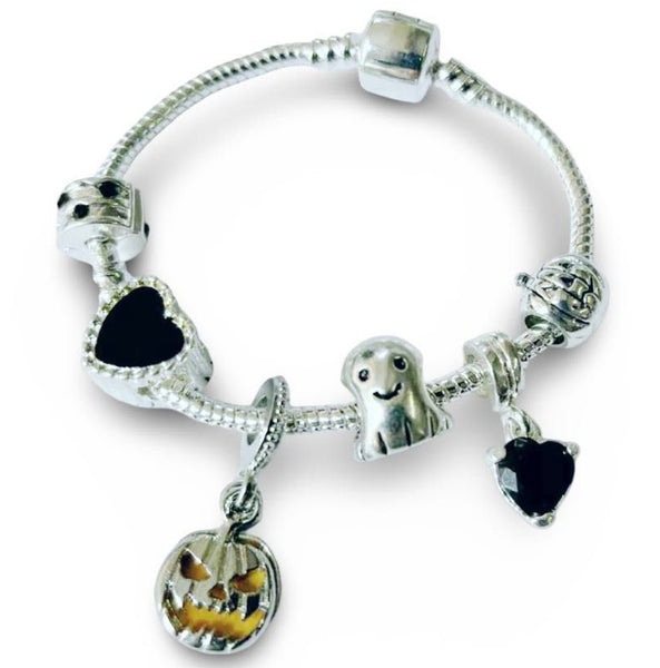 Children's Halloween Magic Silver Plated Charm Bracelet