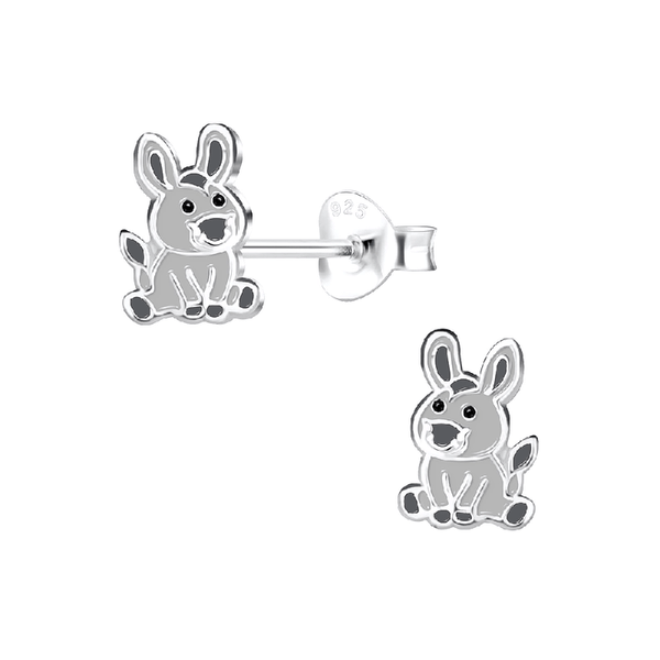 Children's Sterling Silver Donkey Stud Earrings