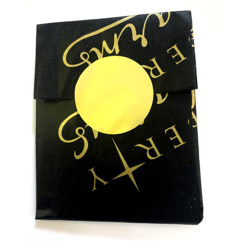 Graduation 'The Adventure Begins' Natural Black Stone Drawstring Bracelet