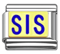 Stainless Steel 9mm Shiny SIS Link for Italian Charm Bracelet
