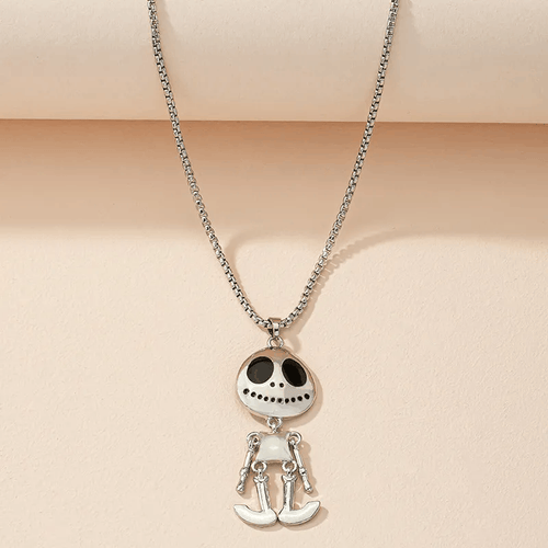 Halloween Skeleton with Moveable Body Parts Pendant Necklace