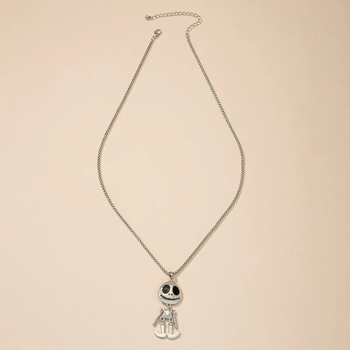 Halloween Skeleton with Moveable Body Parts Pendant Necklace