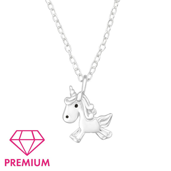 Children's Sterling Silver Unicorn Pendant Necklace