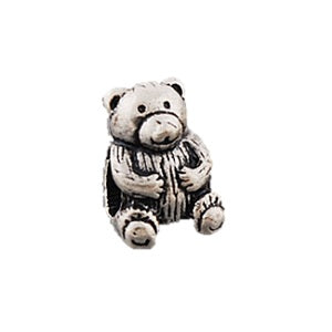 Silver Plated Bear Charm