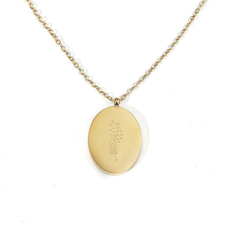 Silver Plated 'Tear Drop' Chain Necklace