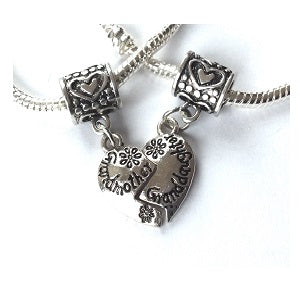 Children's 'Granddaughter Half Heart Love Always' Silver Plated Charm Bracelet