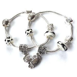 granddaughter and grandmother charm bracelet