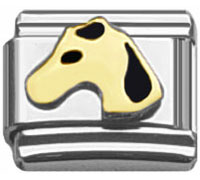 Stainless Steel 9mm Shiny Ballerina Link for Italian Charm Bracelet