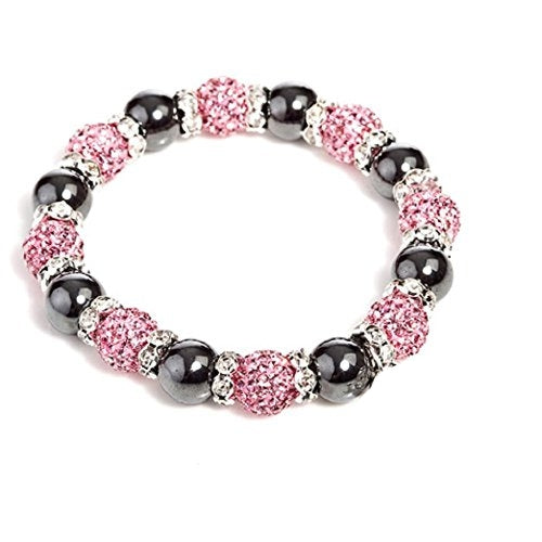 Czech Crystal and Haematite Stretch Bracelet