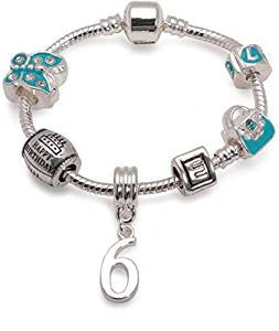 butterfly bracelet, 6th birthday gifts girl and charm bracelet gifts for 6 year old girl