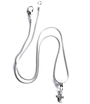 Silver Plated 'Tear Drop' Chain Necklace