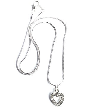 Silver Plated 'Tear Drop' Chain Necklace