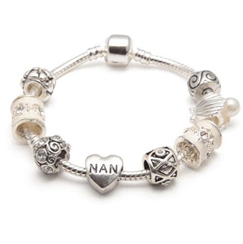 cream sliver nan bracelet and nan jewellery