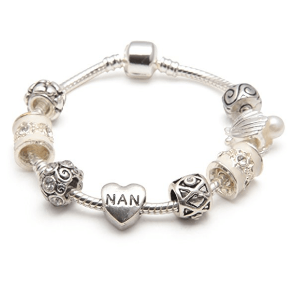 cream sliver nan bracelet and nan jewellery