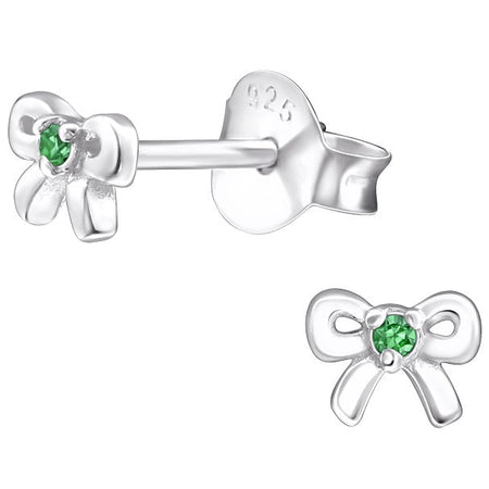 Children's Sterling Silver Teddy Bear Stud Earrings