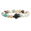 Adult's/Teenager's Amazon Stone Turtle Stretch Bracelet