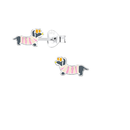 Children's Sterling Silver 'Sparkle and Shine Butterfly' Crystal Stud Earrings