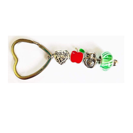 Stainless Steel 9mm Shiny Link with Dangling Apple for Italian Charm Bracelet