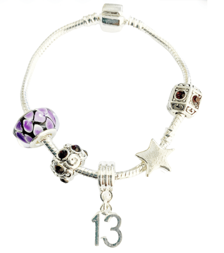 Teenager's Daughter 'Little Mix' Age 13/16/18 Pink Braided Charm Bead Bracelet