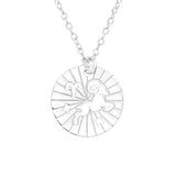 Children's Sterling Silver Zodiac Sign Pendant Necklace - Aries (March 21-April 19)