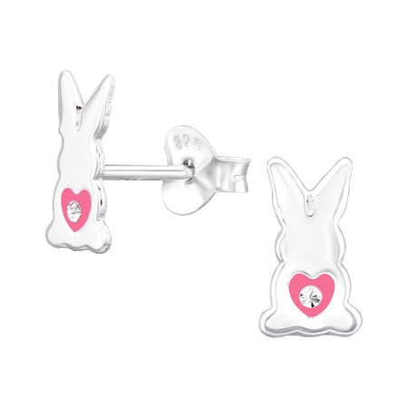 Children's Sterling Silver 'Friendly Bunny Rabbit' Pendant Necklace