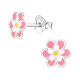 Children's Sterling Silver 'Pretty Spring Flower' Stud Earrings