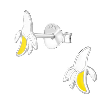 Children's Sterling Silver Cherry Hoop Earrings