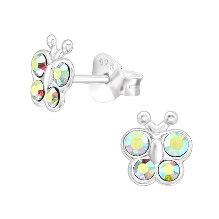 Children's Sterling Silver Cherry Hoop Earrings