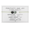 Adjustable 'Positivity and Joy' Natural Stone Wish / Friendship Bracelet