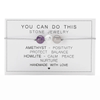 Adjustable 'You Can Do This' Natural Stone Wish / Friendship Bracelet