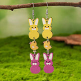 Adult's Wooden 'Easter Themed' Drop Earrings