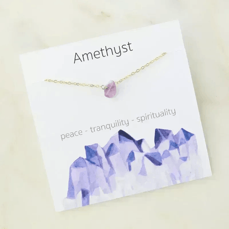Silver Plated 'June Birthstone' Amethyst Coloured Crystal Pendant Necklace