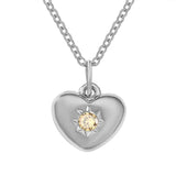 Adult's November Birthstone Heart Pendant Necklace