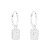 Children's Sterling Silver 'Letter L' Hoop Earrings