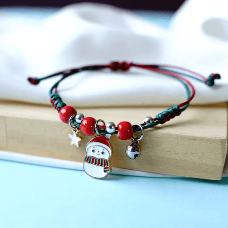Adjustable Christmas Santa Hat Wish / Friendship Bracelet