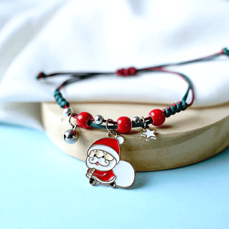 Adjustable Christmas Santa Face Wish / Friendship Bracelet