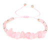 Adjustable 'Pink Crystal' Natural Stone Wish Bracelet / Friendship Bracelet