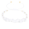 Adjustable White Natural Stone Wish Bracelet / Friendship Bracelet