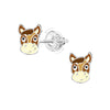 Children's Sterling Silver Horse Screw Back Stud Earrings