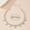 Adult's 'Barbados Breeze' Triple Chained Adjustable Anklet