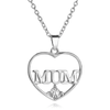 'Mum 'Crystal Heart Pendant Necklace