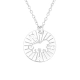 Children's Sterling Silver Zodiac Sign Pendant Necklace - Leo  (July 23- August 22)