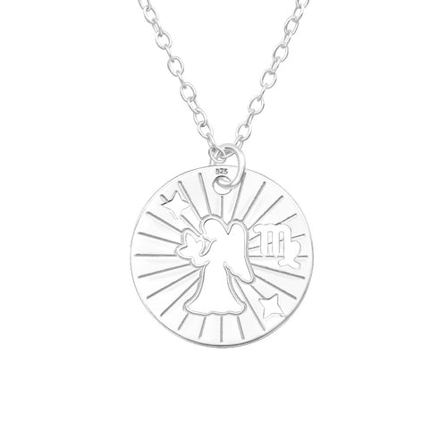 Children's Sterling Silver Zodiac Sign Pendant Necklace - Virgo  (August 23- September 22)