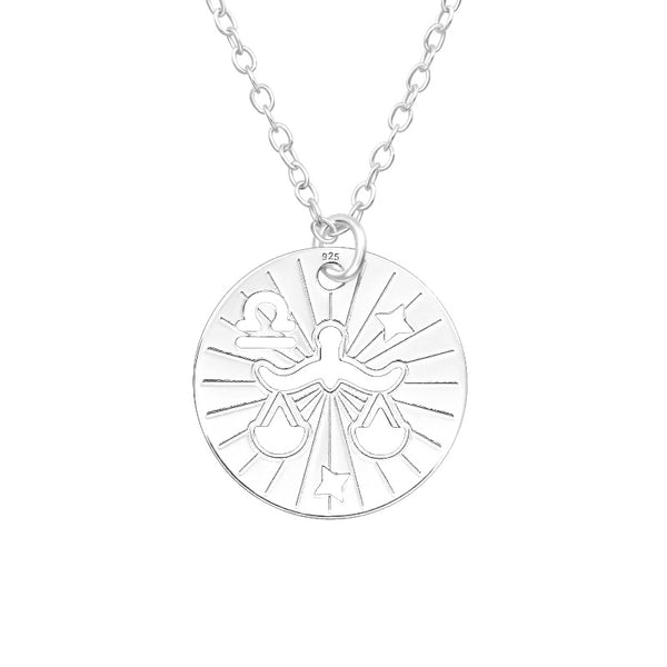 Children's Sterling Silver Zodiac Sign Pendant Necklace - Virgo  (September 23-October 22)