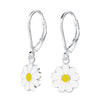 Children's Sterling Silver 'Daisy Flower' Lever Back Earrings