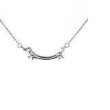 Children's Silver Coloured Dachshund/Sausage Dog Pendant Necklace