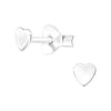Children's Sterling Silver Heart Stud Earrings