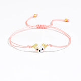 Children's Adjustable Puppy Dog Beaded Wish Bracelet / Friendship Bracelet