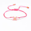 Children's Adjustable Butterfly Beaded Wish Bracelet / Friendship Bracelet
